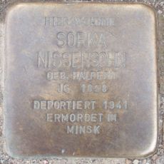 Stolperstein dedicated to Sorka Nissensohn