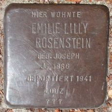 Stolperstein en memoria de Emilie Lilly Rosenstein