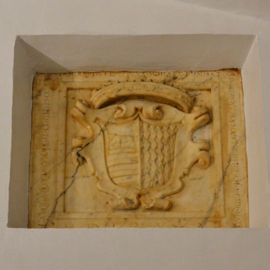 Escudo de los duques de Gandía Carlos de Borja y Magdalena Centelles del siglo XVI