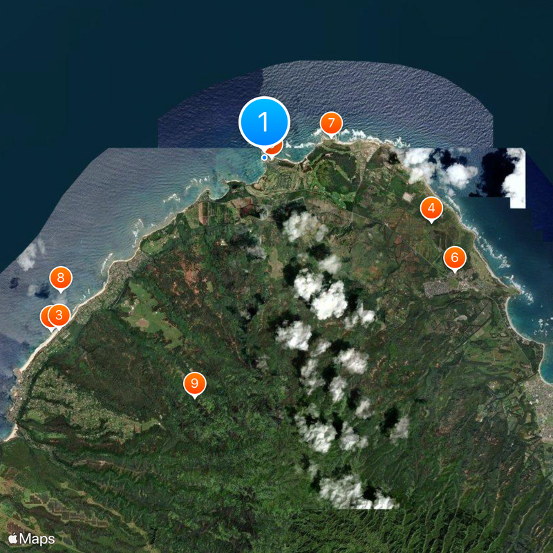 Turtle Bay Resort Map