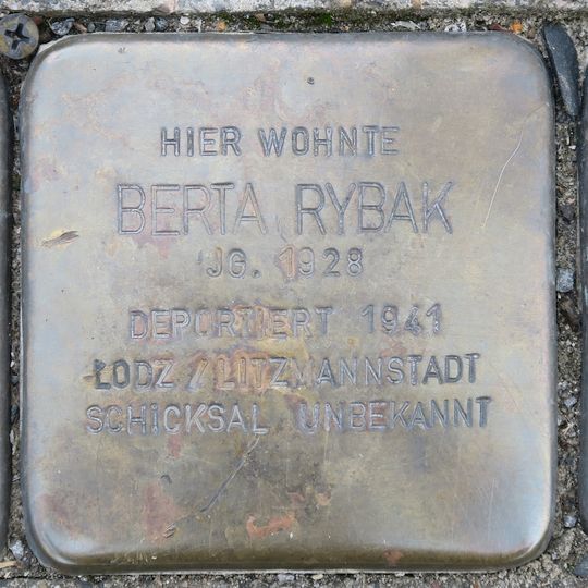 Stolperstein für Berta Rybak