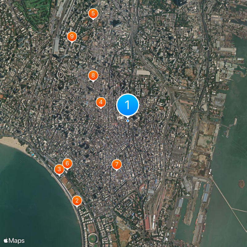 Bhendi Bazaar Map
