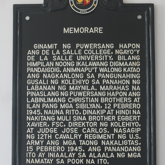 Memorare historical marker
