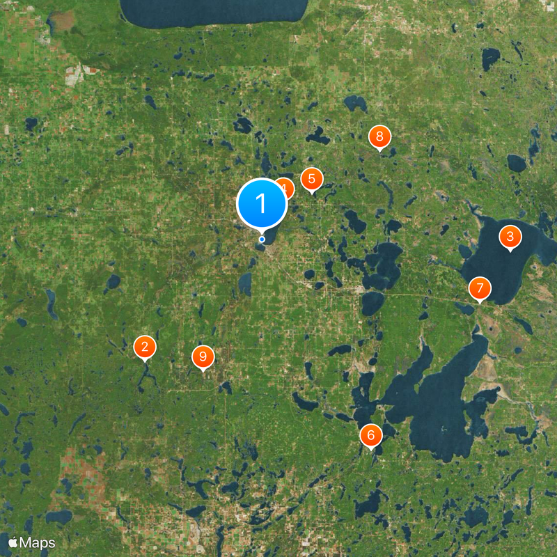 Paul Bunyan and Babe the Blue Ox Mapa