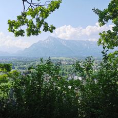 Aussichtspunkt nach Südwesten mit Blick auf den Untersberg