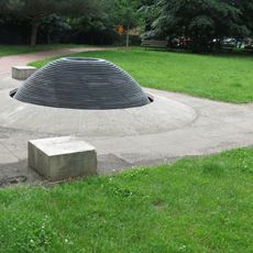 Kašna v parku v Puškinově ulici v Chomutově