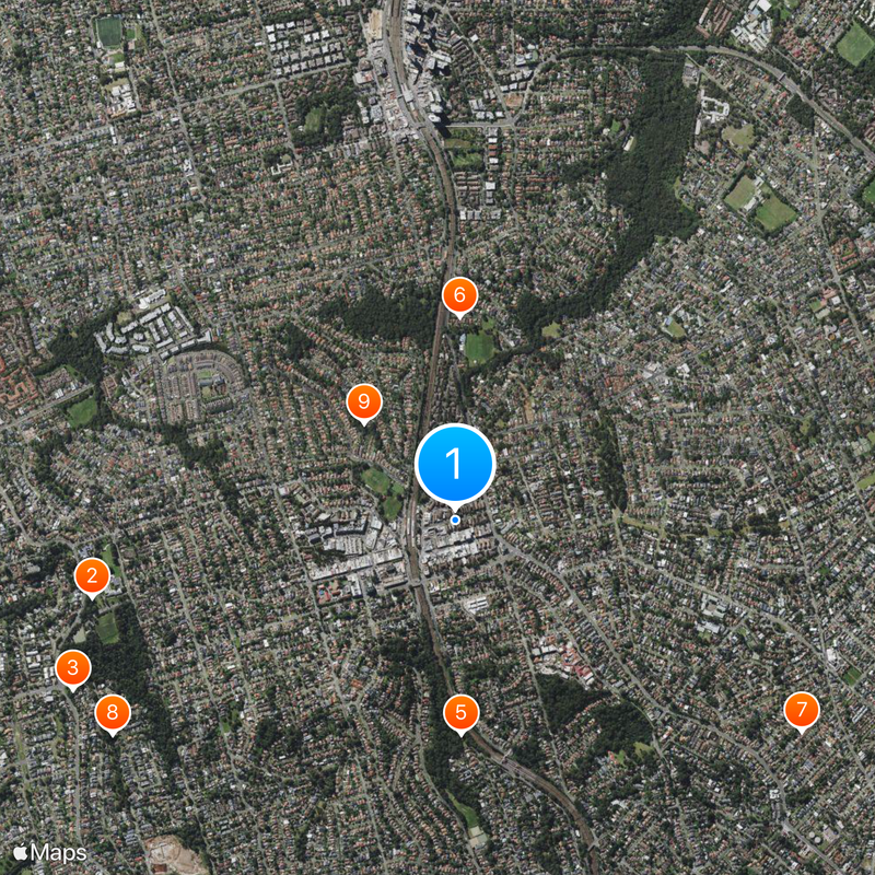 Eastwood Map