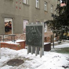 Památník s mapou historického centra v Táboře