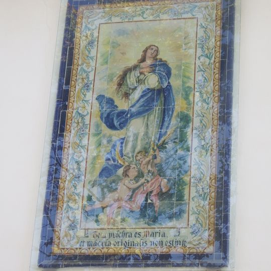 Ceramic panel of the Immaculate at Alqueria de la Puríssima