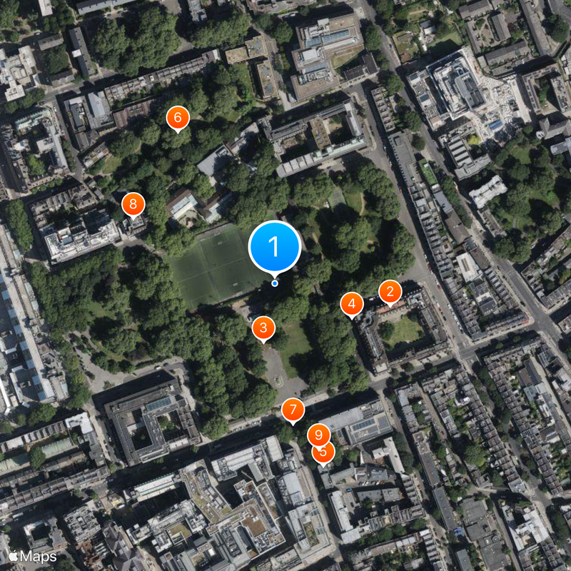 Foundling Hospital, Bloomsbury Map