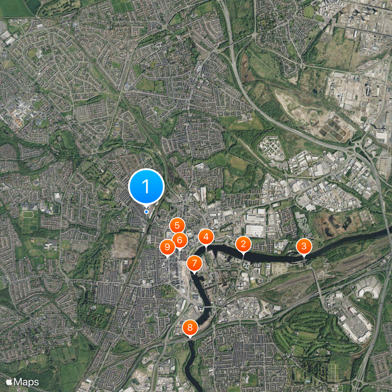 Stockton-on-Tees Kaart