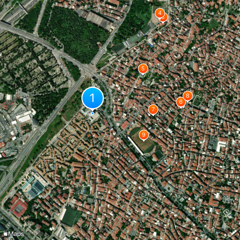 Mihrimah Edirnekapı Mosque Map