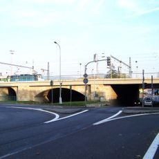 Železniční most přes Jílovský potok a přilehlé komunikace v Děčíně