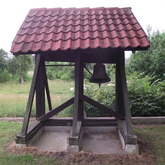 Wooden bell tower in Prześlice