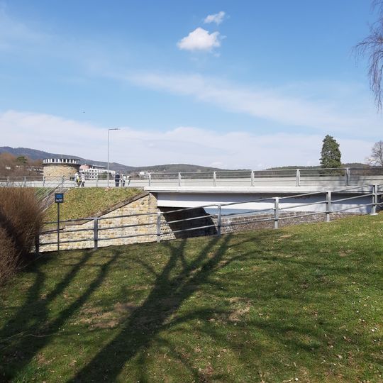 Most přes přeliv Luhačovické přehrady