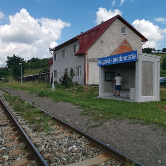 Krupina predmestie railway station