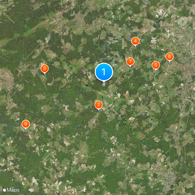 District administratif de Troïtski Carte