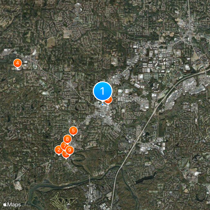 Area code 770 Map