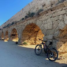 Ancient Roman aqueduct in Caesarea Maritima