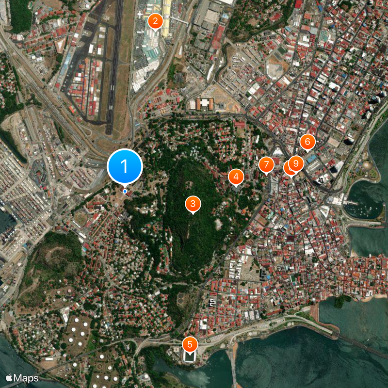 Panama Canal Authority Map