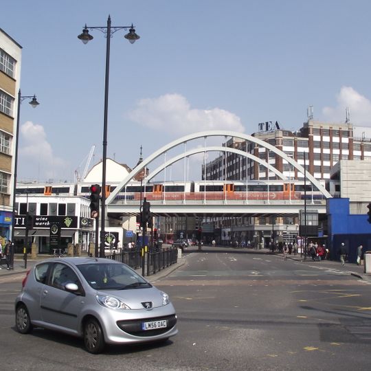 Shoreditch High Street London Overground bridge