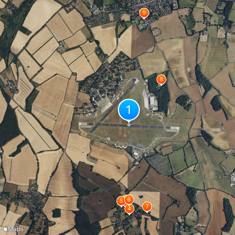 RAF Odiham Map