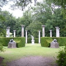 Urn And Temple, At Emperor's Walk, At Anglesey Abbey