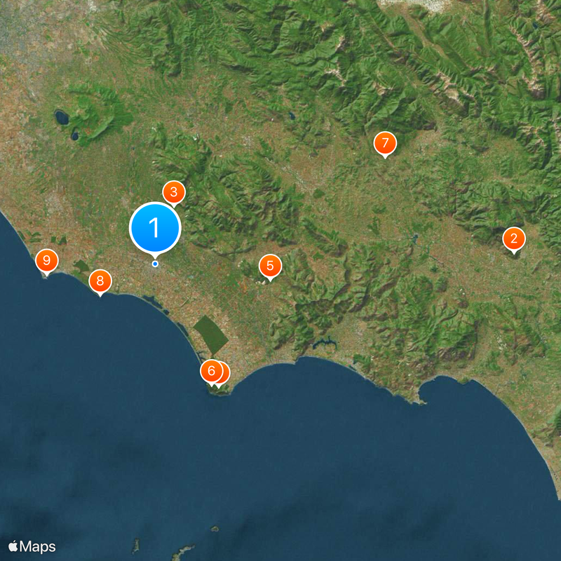 Provinz Latina Karte