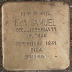 Stolperstein à la mémoire d’Eva Samuel