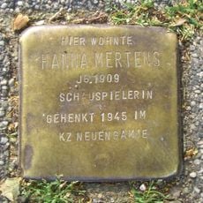 Stolperstein en memoria de Hanne Mertens