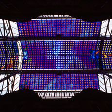 Stained glass canopy of the Victoria Quarter, Leeds