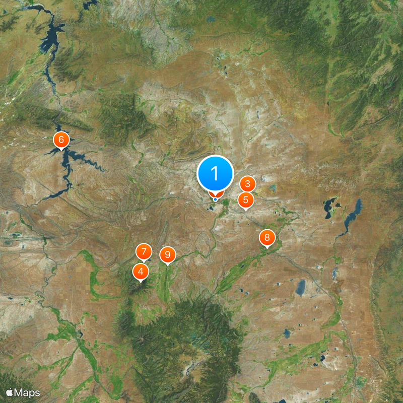 Medicine Bow Map