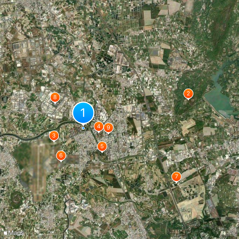 Gangshan District Map