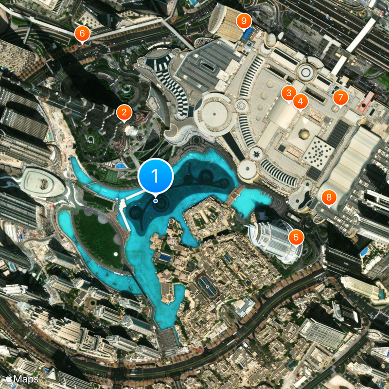 The Dubai Fountain Carte