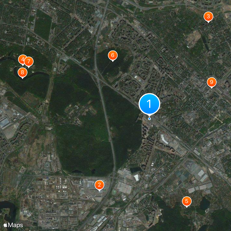 Kotelniki Map