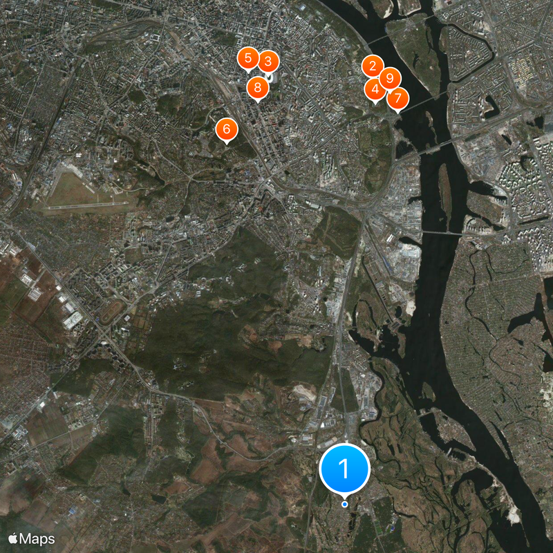 Raión de Holosiiv Mapa