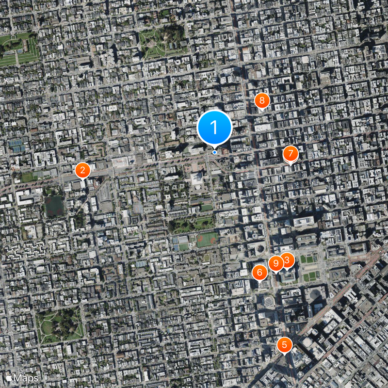 Roman Catholic Archdiocese of San Francisco Map