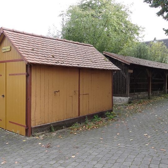 Viehwaage und Leiterhaus