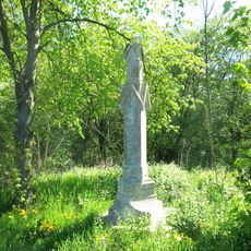 Boží muka u silnice na jižním okraji Pískové Lhoty