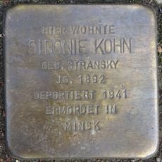 Stolperstein dedicated to Sidonie Kohn
