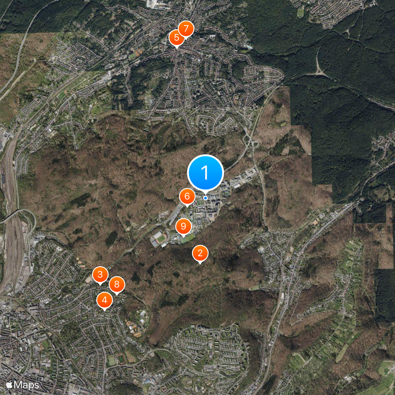 Saarland University Map