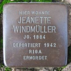 Stolperstein dedicated to Jeanette Windmüller