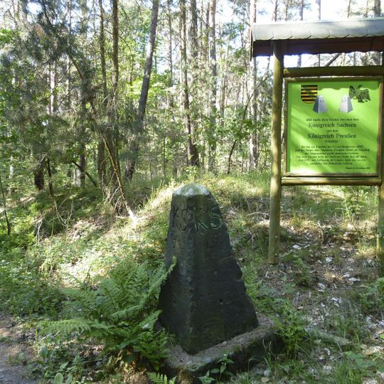 Sächsisch-Preußischer Grenzstein: Pilar Nr. 19
