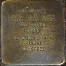 Stolperstein dedicated to Else Blättner