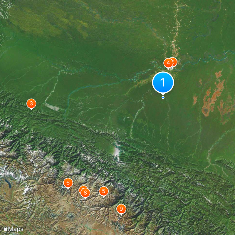 Tambopata National Reserve Map