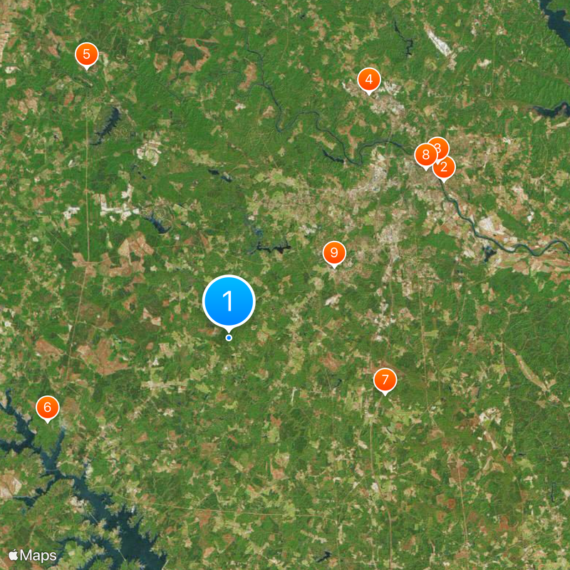 Hrabstwo Spotsylvania Mapa