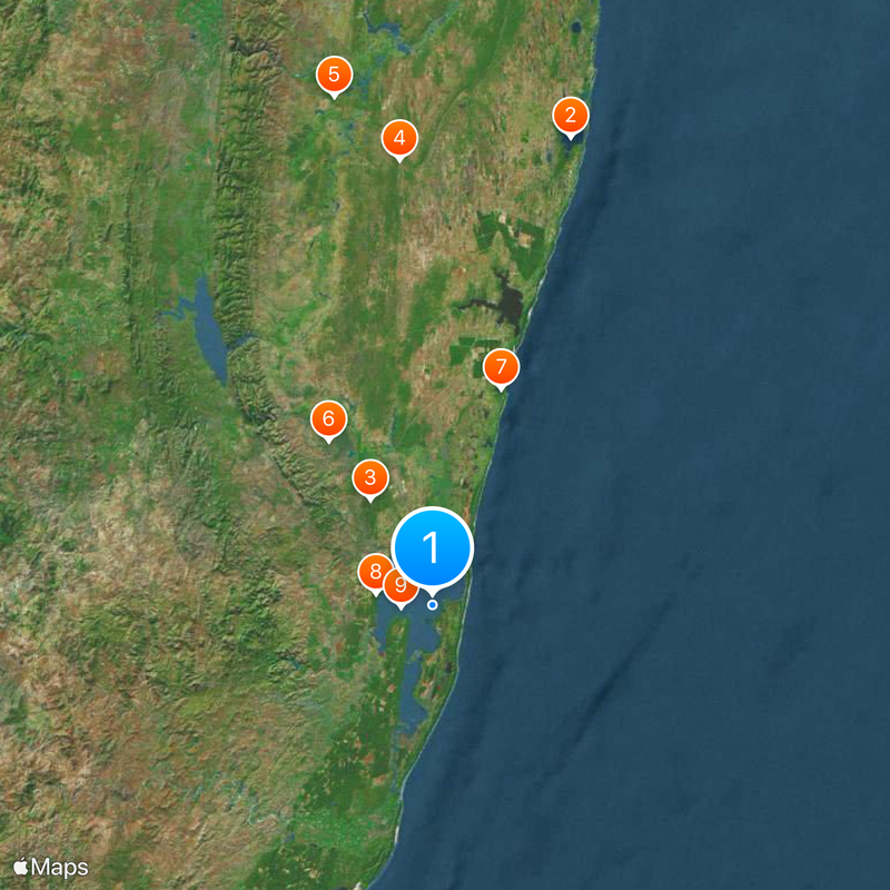 ISimangaliso-Wetland-Park Karte