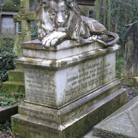 Monument To Frank Bostock In Abney Park Cemetery