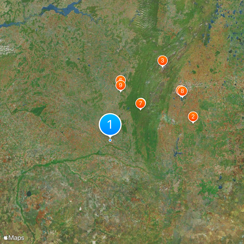 Oblast d'Orenbourg Carte