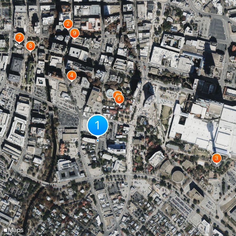 Downtown San Antonio Map